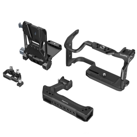 SmallRig 6381 - klatka, uchwyt górny, płytka do akumulatora V-Mount, zacisk kabla do Canon EOS R6 V - zawartość zestawu